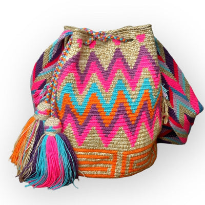 Chevron Pattern | Boho Beach Bag | Bohemian Crossbody Bag for summer | Colorful 4U 