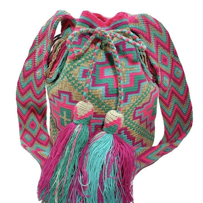 Purple-Sage Green Beach Tote Bag | Crossbody Summer Crochet Bag