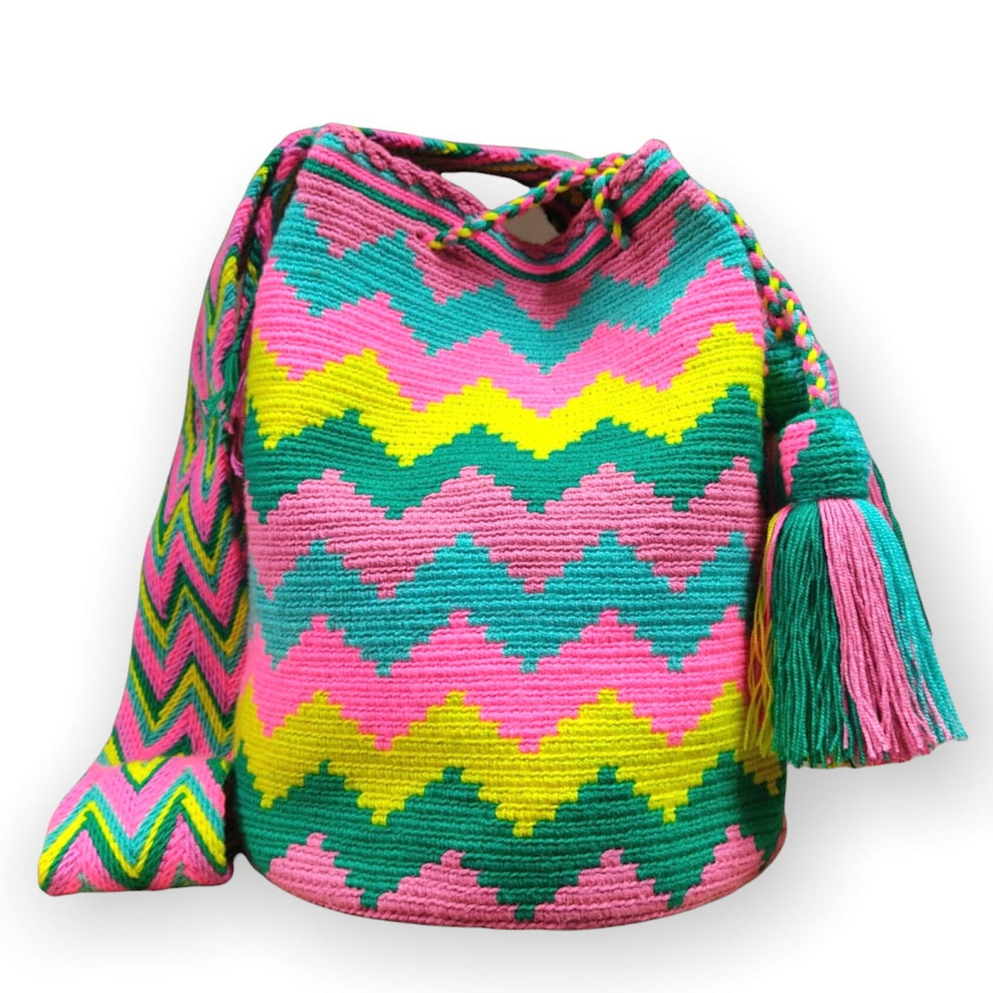 Chevron Crossbody Summer Bag | Boho Beach Bag | Crochet Bag | Colorful 4U