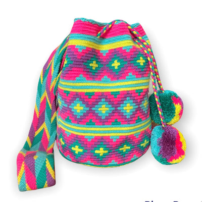 Summer Solstice Crochet Bags | Large Beach Bags Special Edition Crochet Boho Bag - Crossbody/Shoulder Bucket Bag 