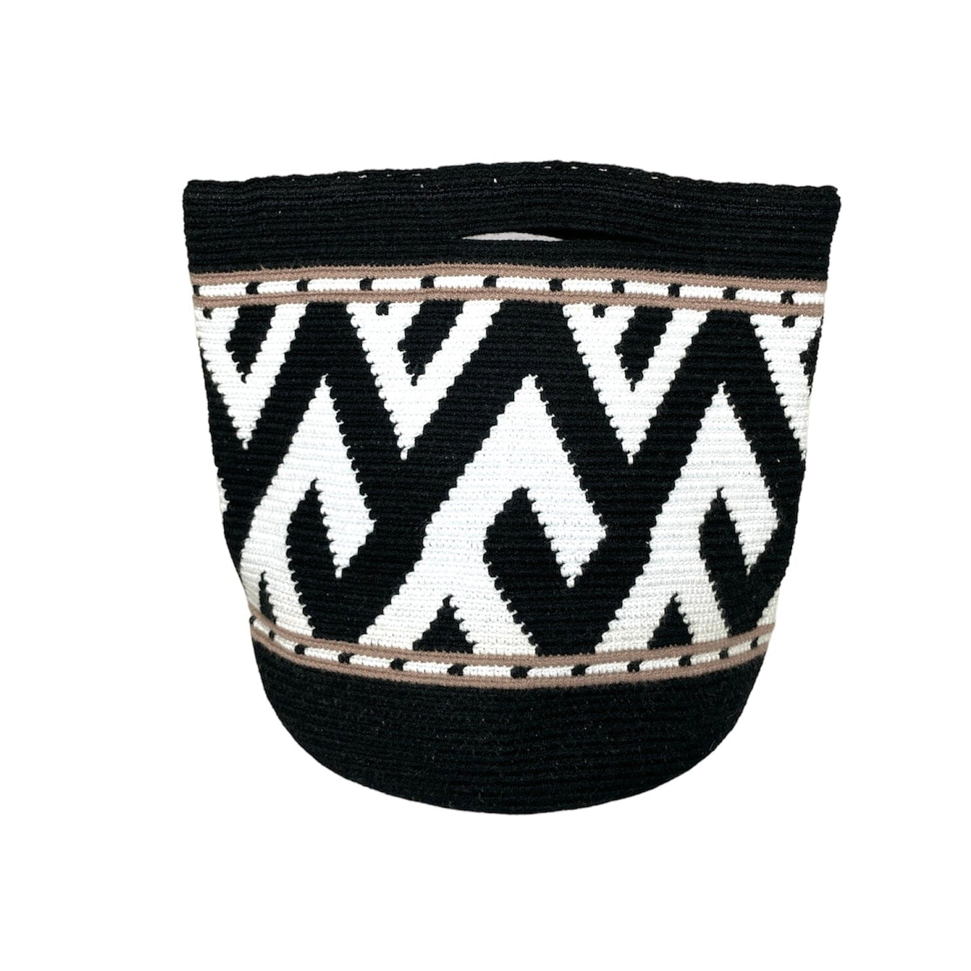 Fashion Clutch Bag | Black Crochet Clutch | Neutral Top Handle Purse by Colorful 4U