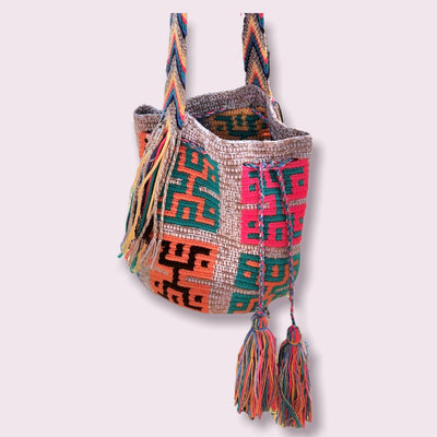 tribal beach bag for summer | boho beach bag |medium crossbody | colorful 4u