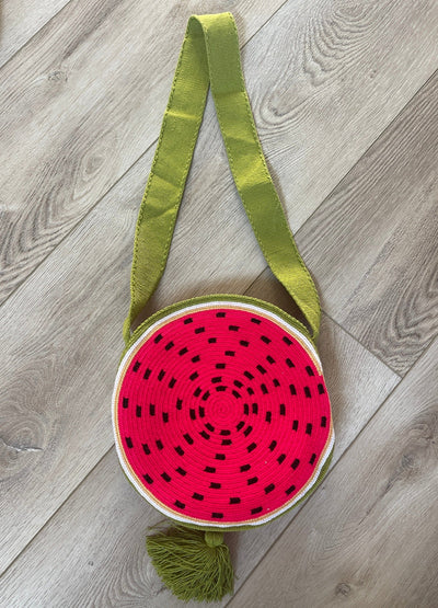 Watermelon Round Summer Bag | Casual Crossbody Purse | Colorful 4U