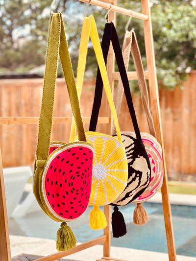 Tropical Vibes Trending Summer Bags | Boho Handbags | Rounded Summer Purses | Colorful 4U