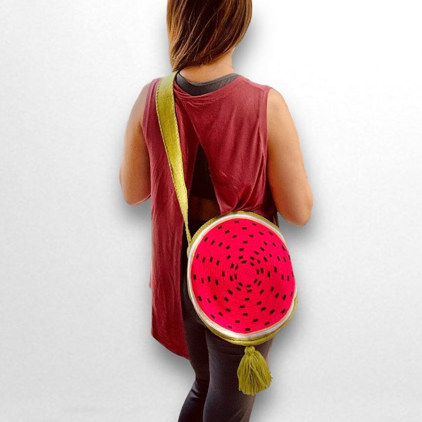 Crossbody Trending Summer Bag | Boho Handbag | Rounded Tropical Purses | Colorful 4U
