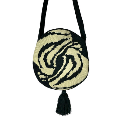 Zebra Stripes Trending Summer Bag | Boho Handbag | Rounded Tropical Purse | Colorful 4U