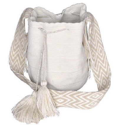 Neutral-White Crossbody Bohemian Bag | Summer Bag | Boho Beach Bag